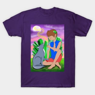 Fairy and wolf friend T-Shirt